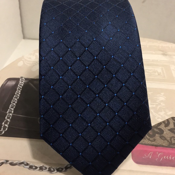 New Perry Ellis Dark Blue Ties - Picture 2 of 8